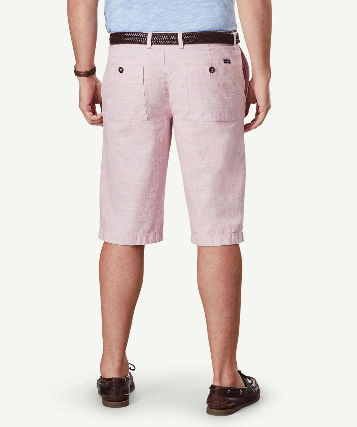 3/4 Hampton Slub Shorts - Washed Red - Image 3