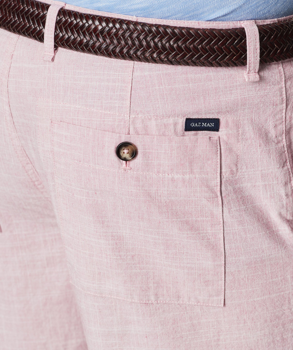 3/4 Hampton Slub Shorts - Washed Red - Image 4