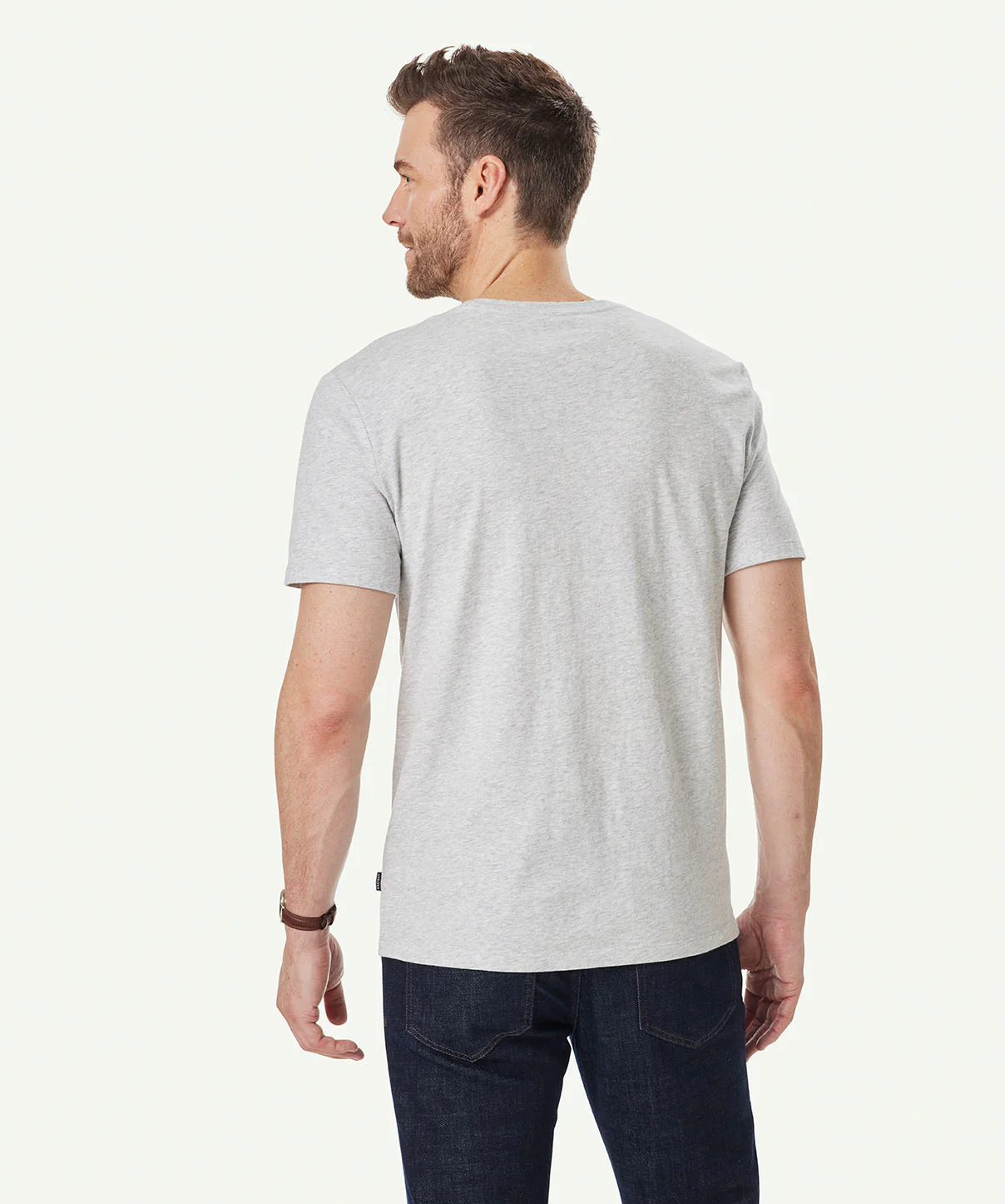 Basic Crew T-shirt - Grey Marle - Image 3