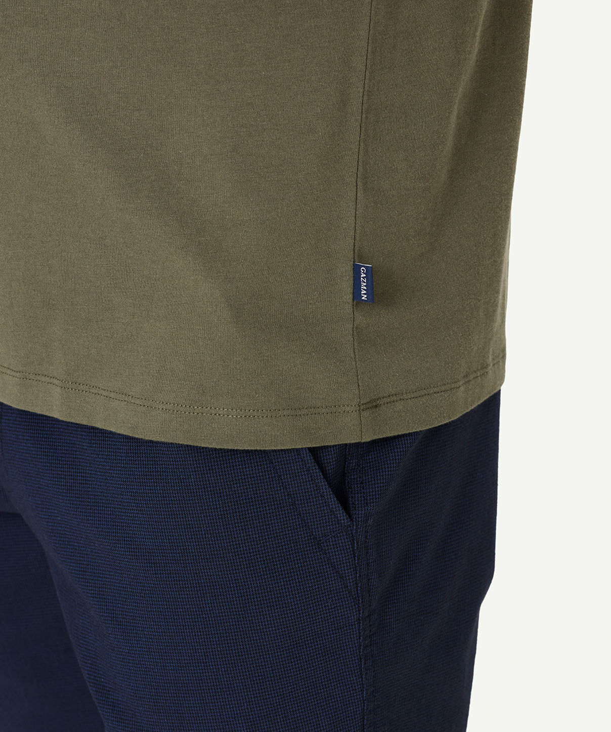 Basic Crew T-shirt - Khaki - Image 3