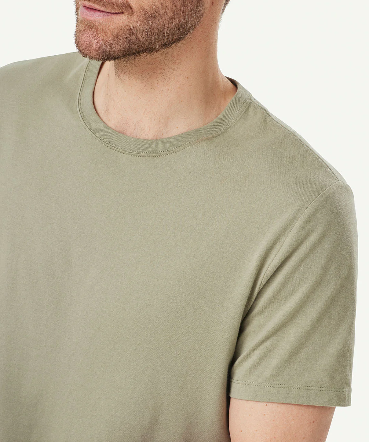 Basic Crew T-shirt - Sage - Image 4