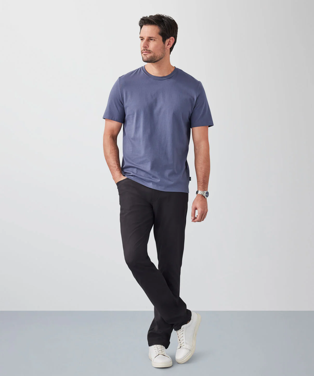 Basic Crew T-shirt - Slate - Image 4