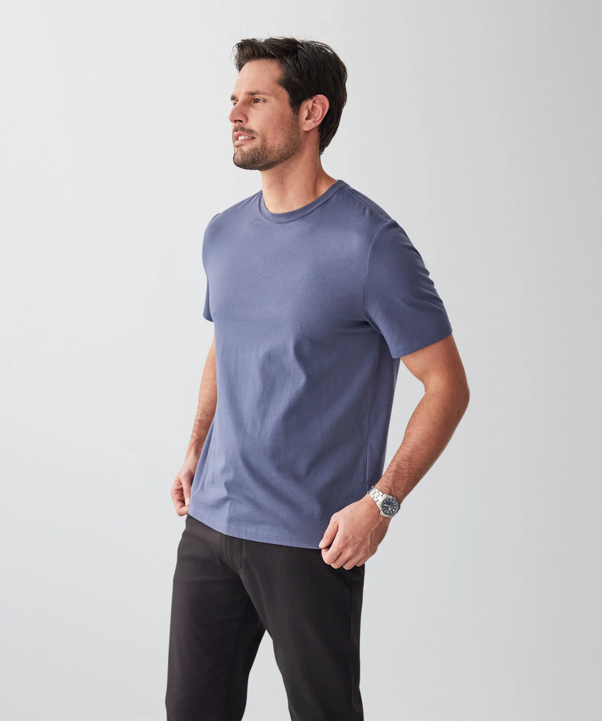 Basic Crew T-shirt - Slate - Image 5