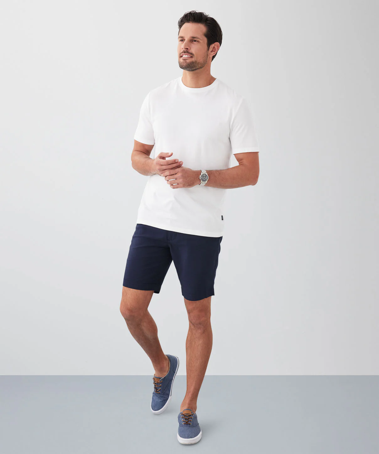 Basic Crew T-shirt - White - Image 5