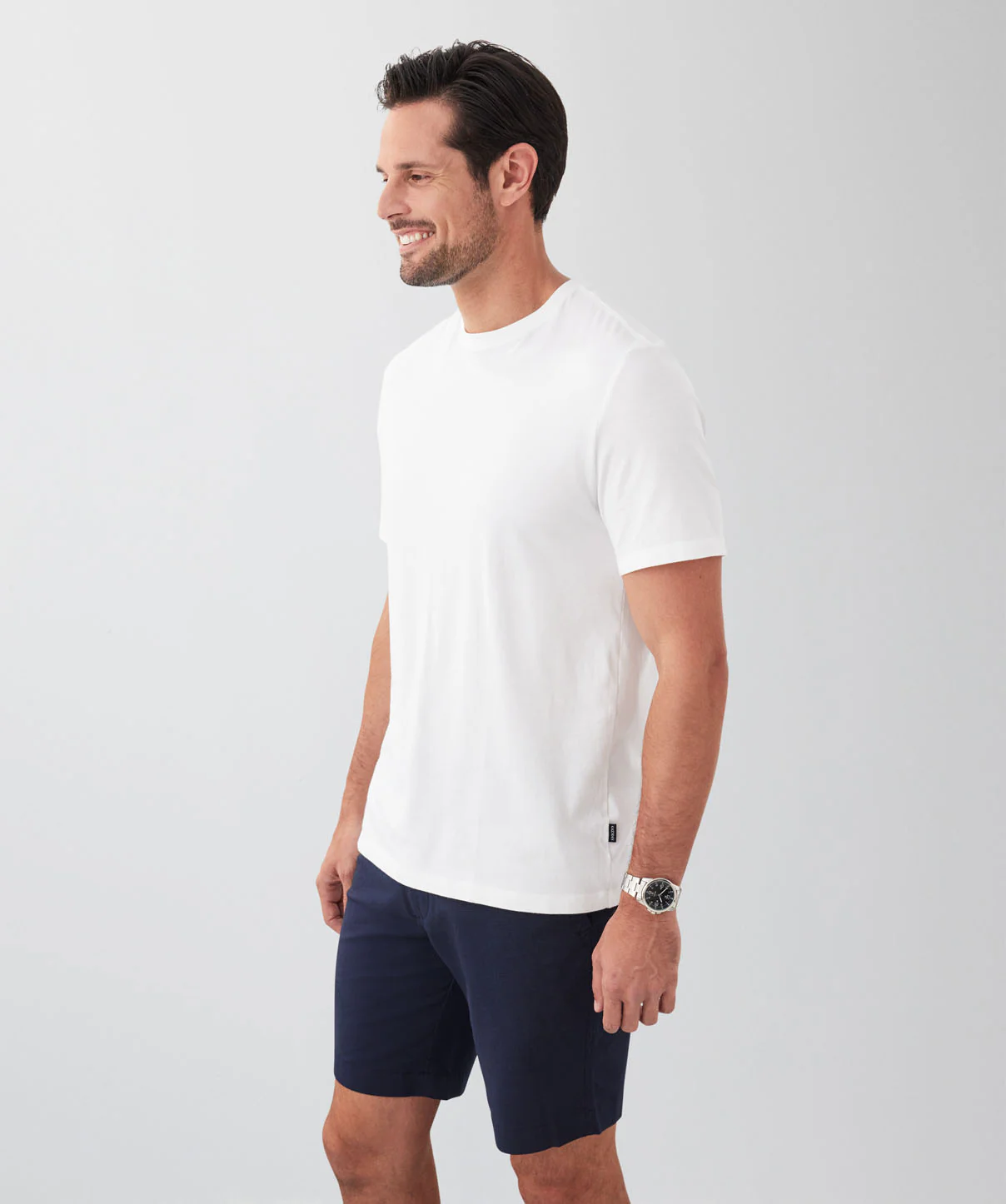 Basic Crew T-shirt - White - Image 6
