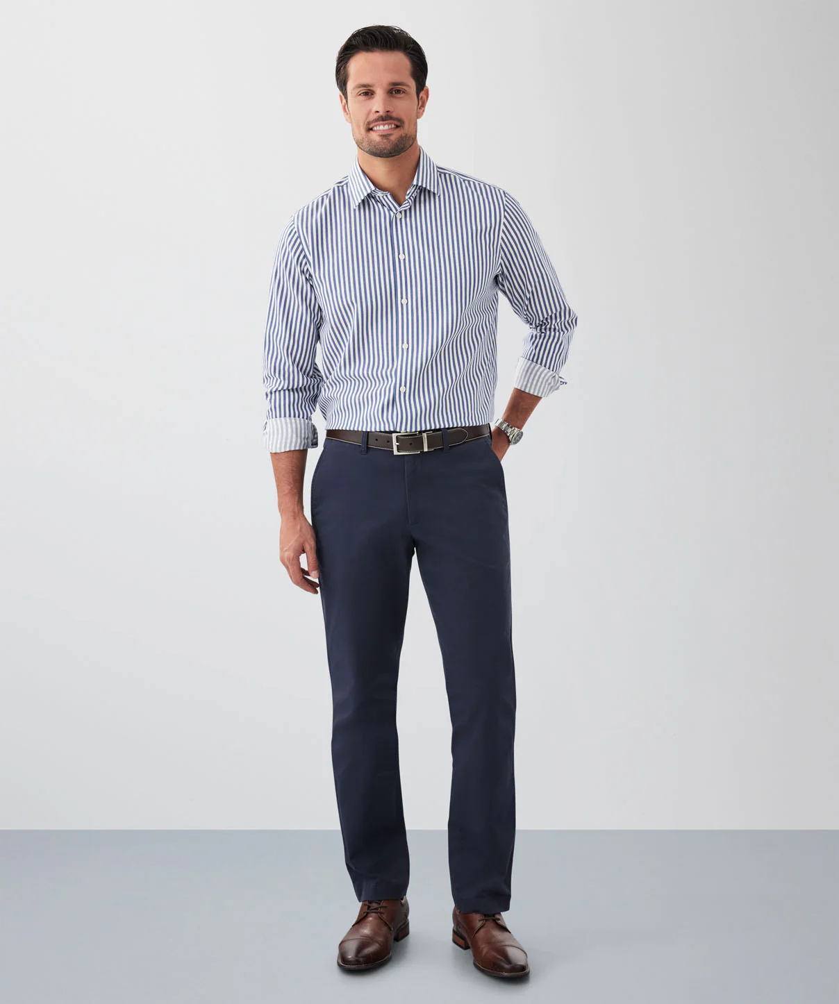 Comfort Chino Pants - Navy - Image 5