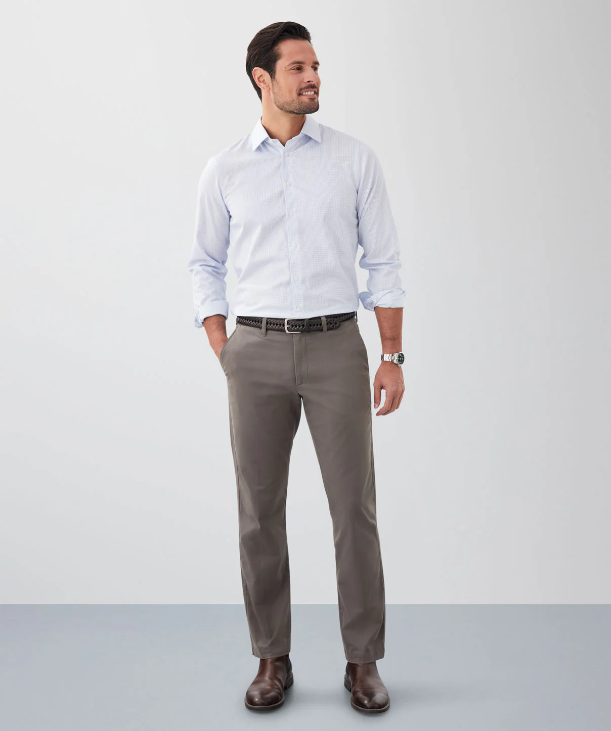 Comfort Chino Pants - Walnut - Image 5
