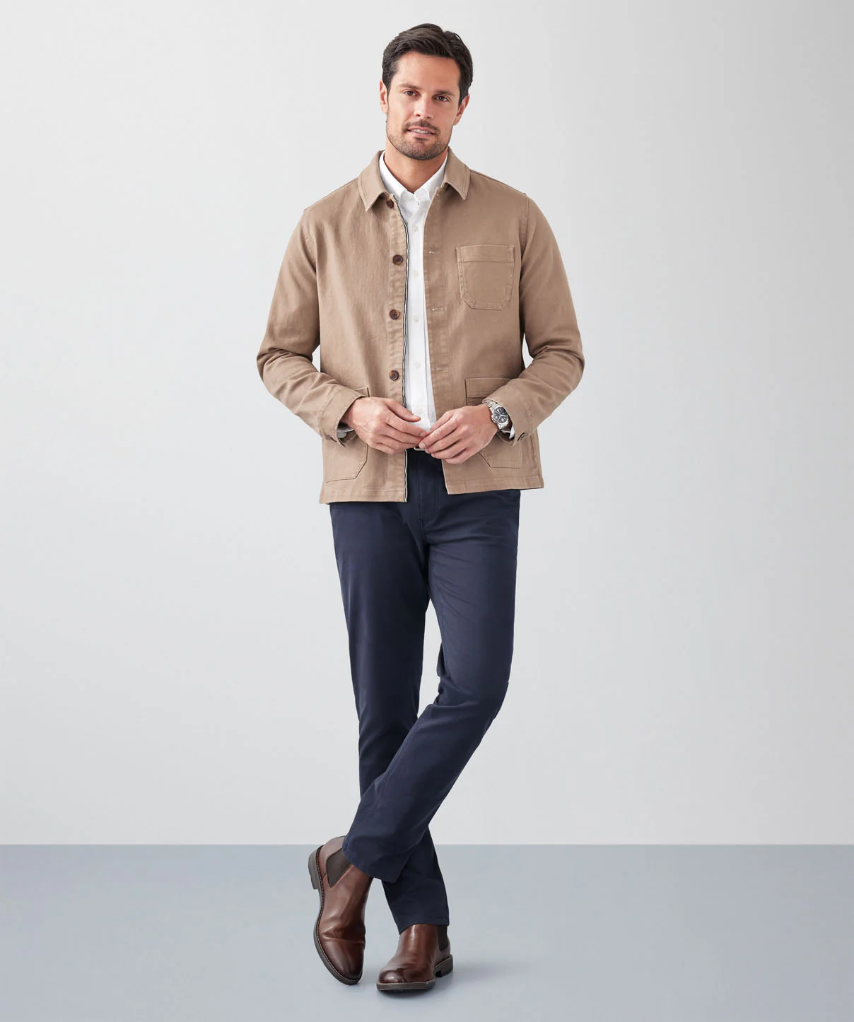 Davies Chore Jacket - Tan - Image 3