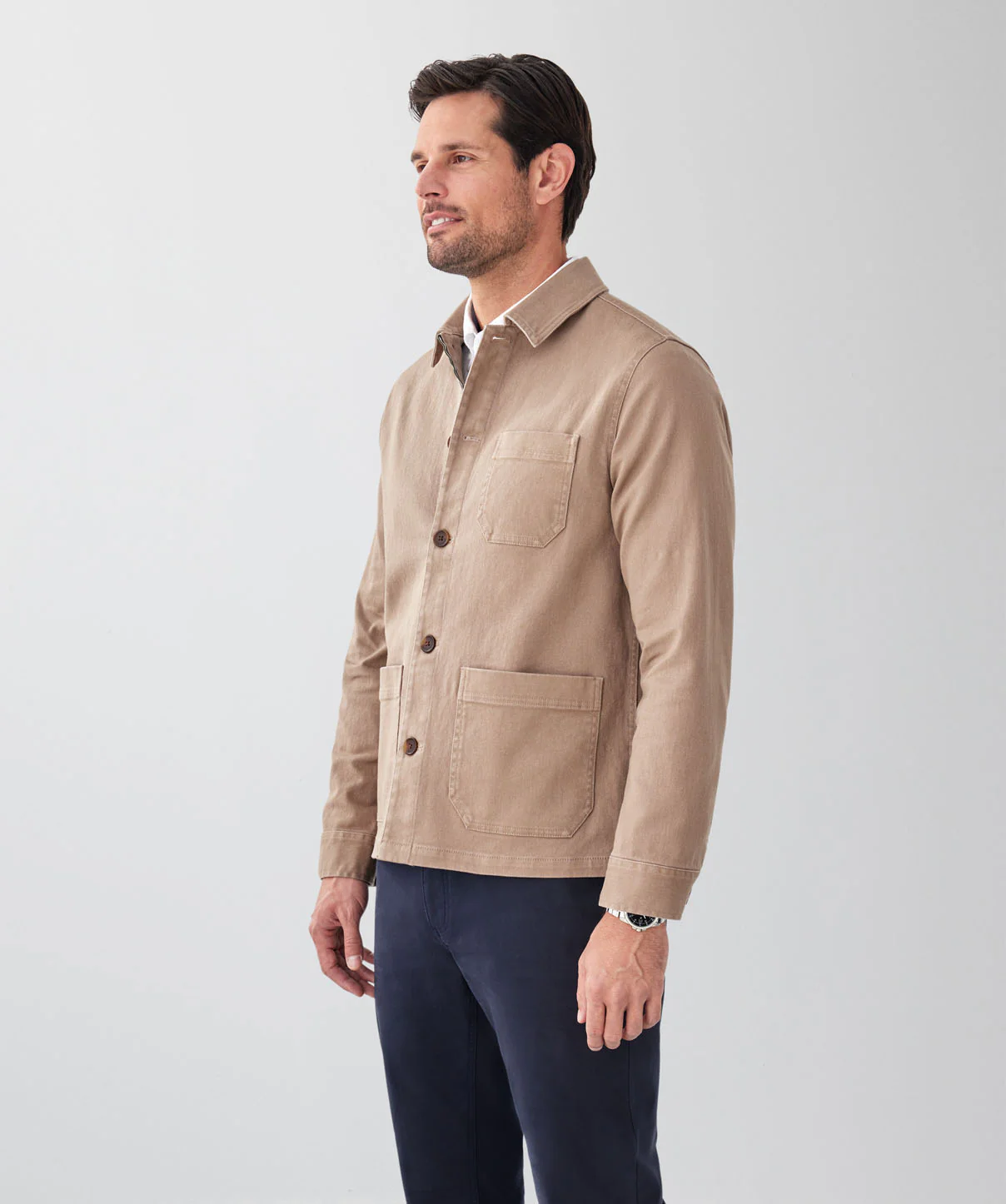 Davies Chore Jacket - Tan - Image 4