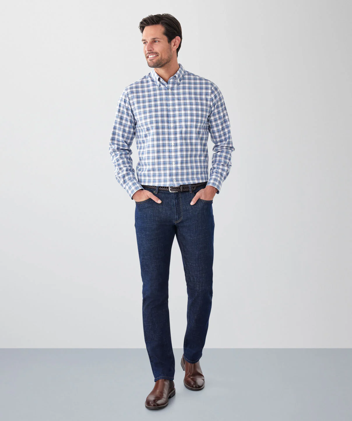 Easy Care Multi Check Long Sleeve Shirt - Multi Check - Image 4