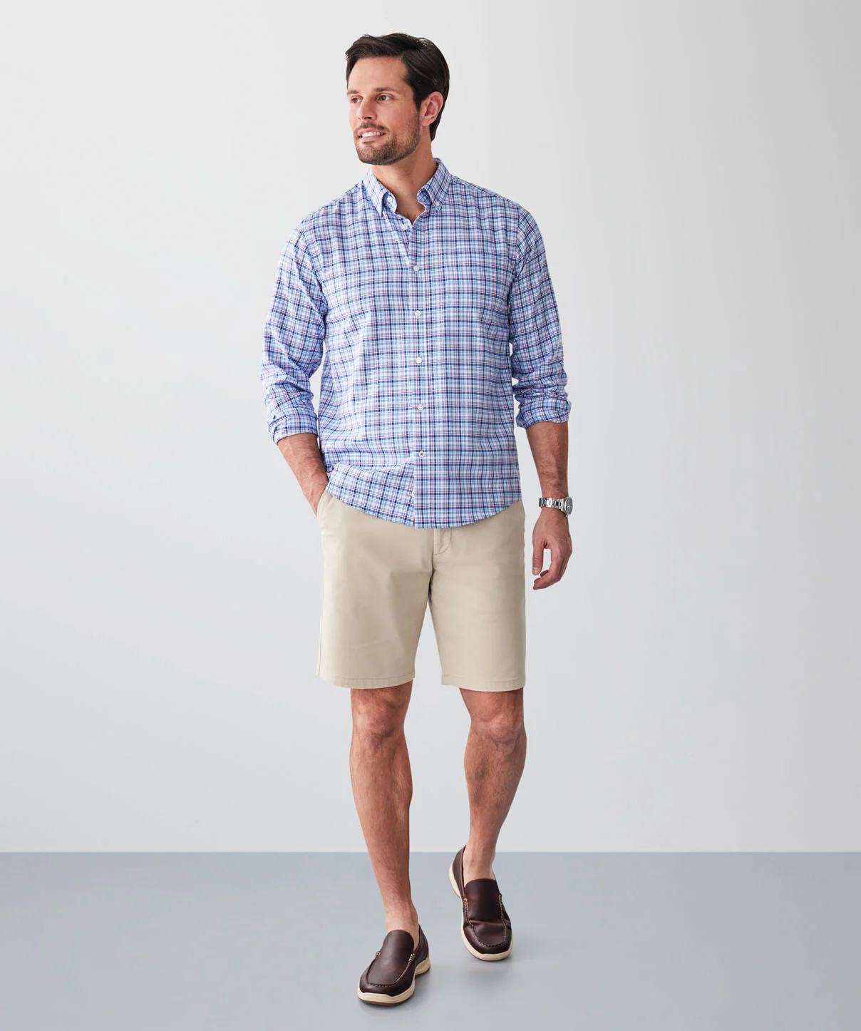 Easy Care Oxford Multi Check Shirt - Multi - Image 4