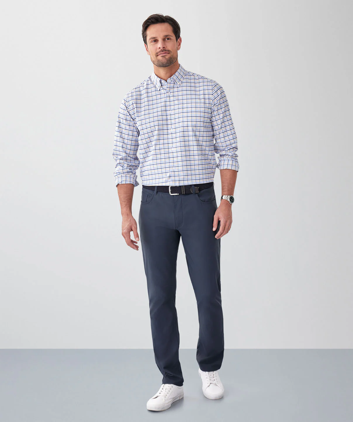 GAZFLEX Performance Multi Check Long Sleeve Shirt - Multi Check - Image 4