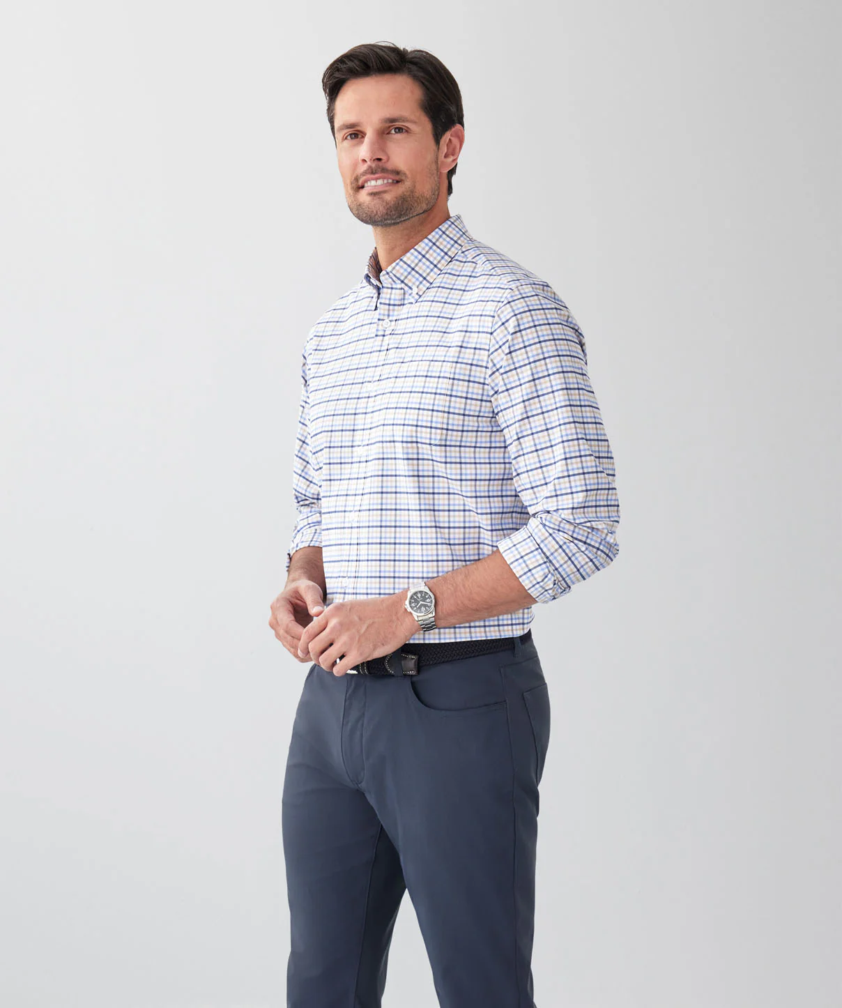 GAZFLEX Performance Multi Check Long Sleeve Shirt - Multi Check - Image 5