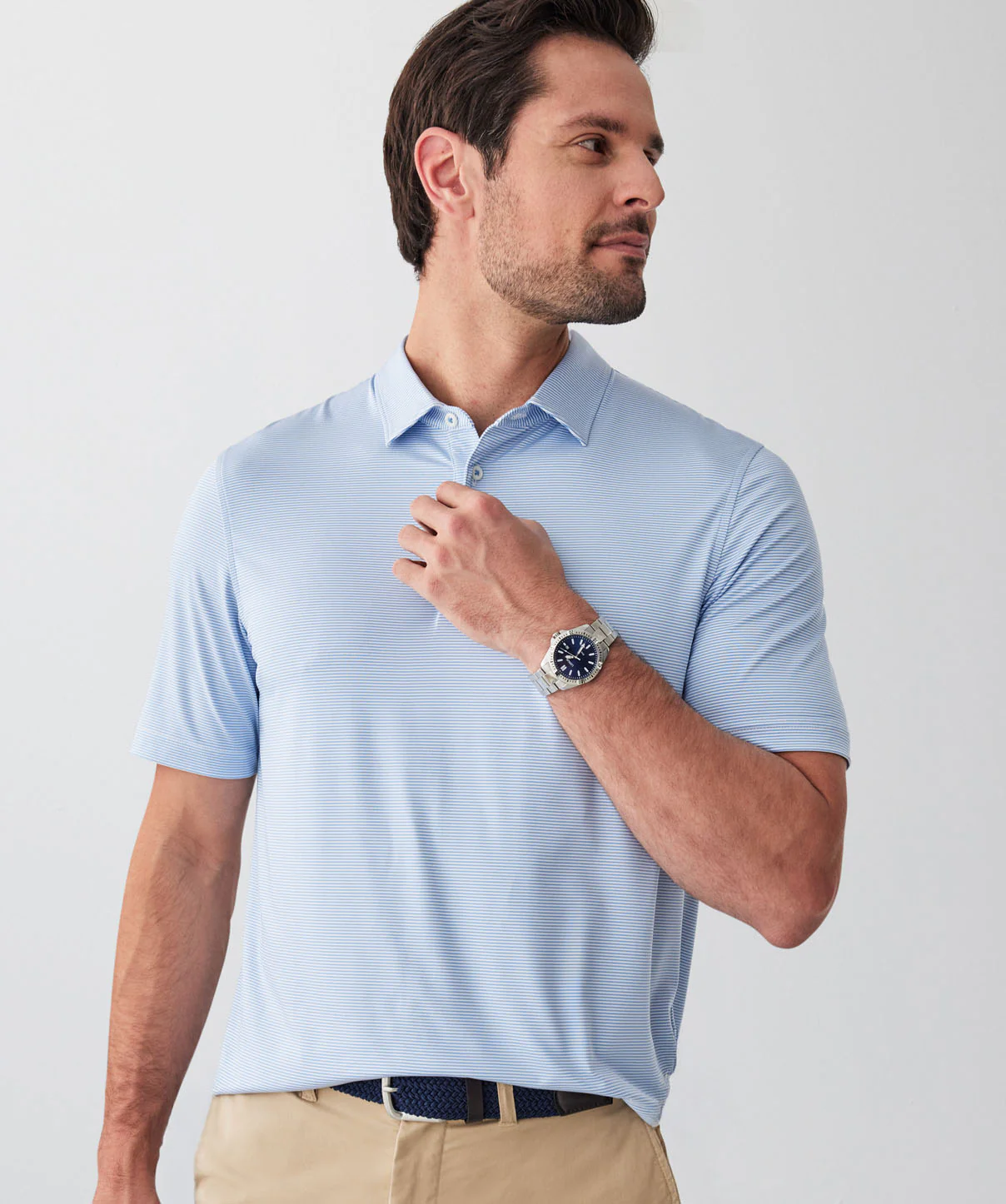 GAZFLEX Stripe Polo - Blue - Image 3