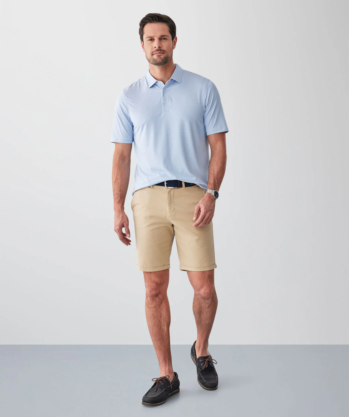 GAZFLEX Stripe Polo - Blue - Image 4