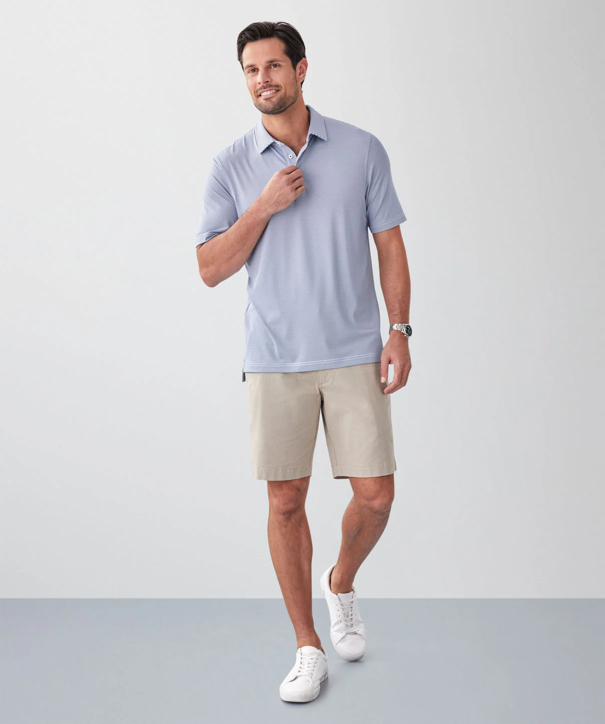 GAZFLEX Stripe Polo - Blue - Image 4