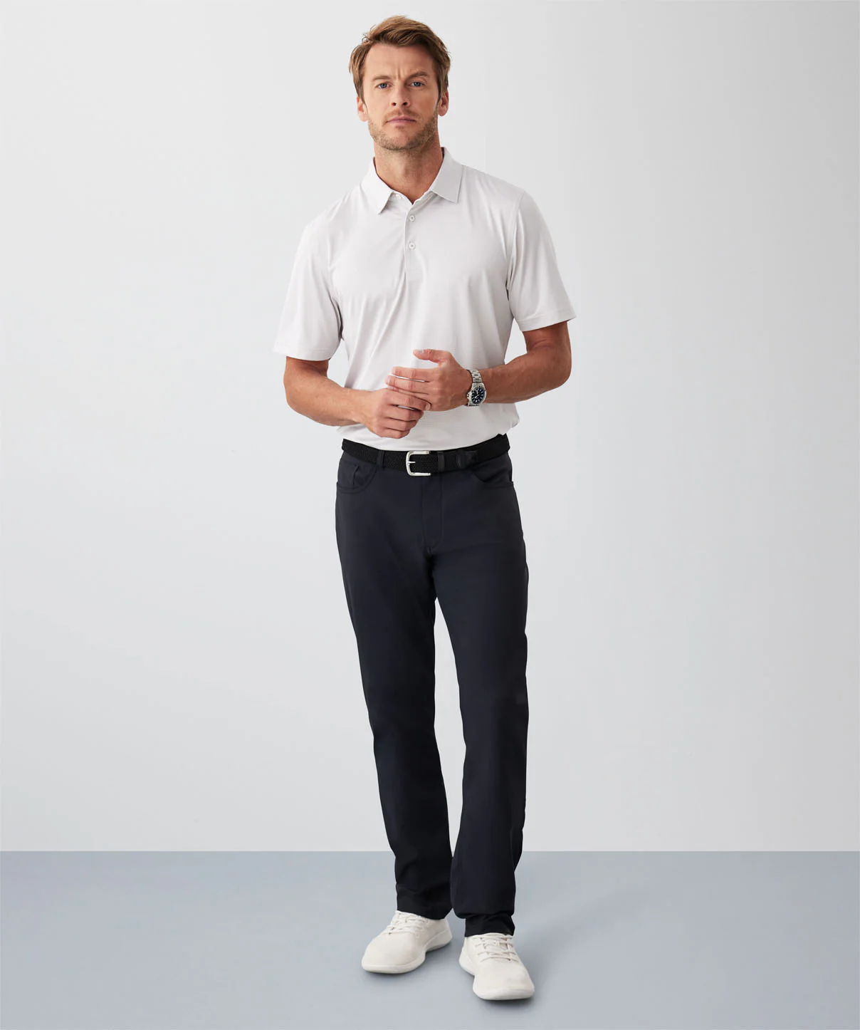 GAZFLEX Stripe Polo - Ecru - Image 4