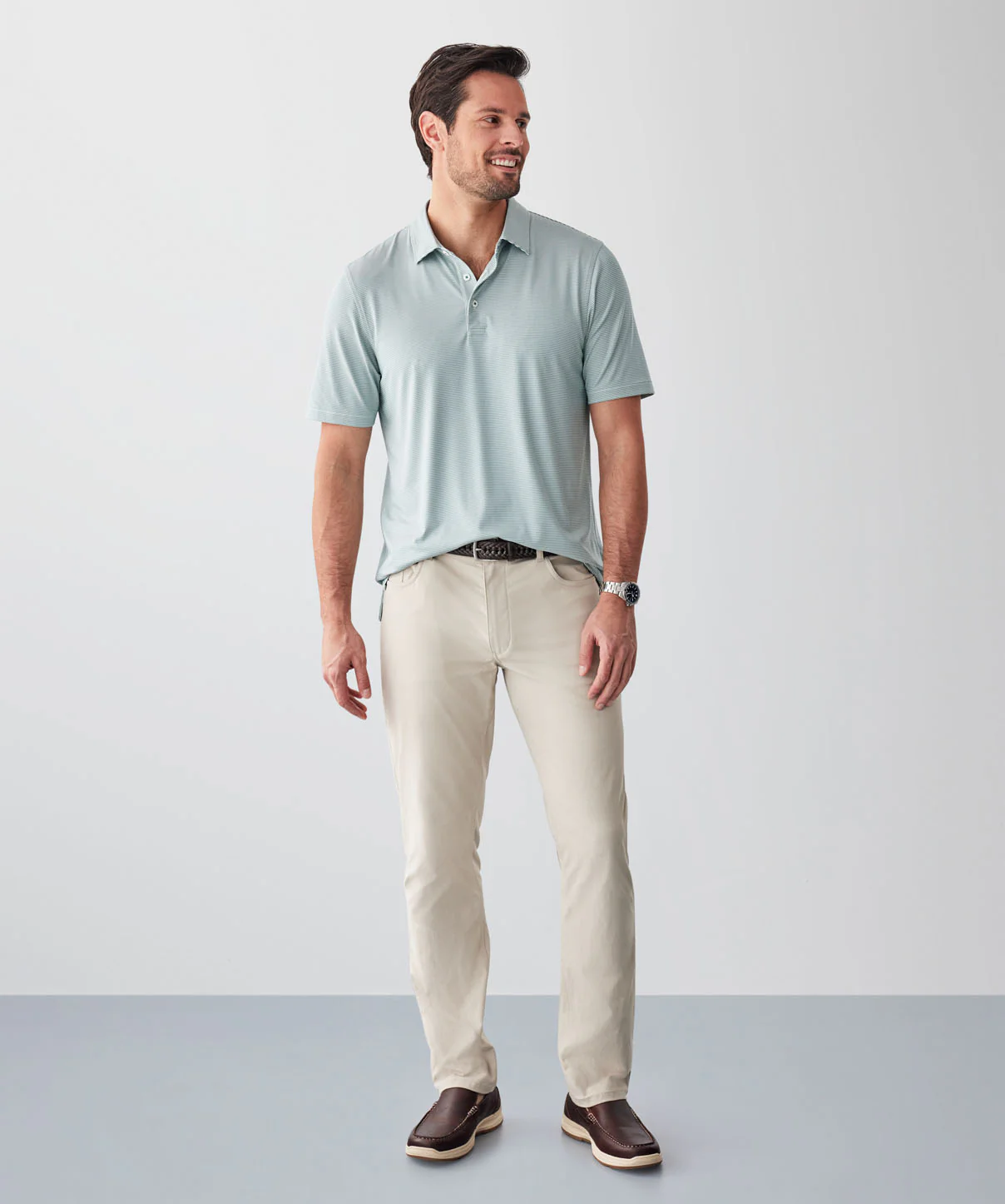 GAZFLEX Stripe Polo - Green - Image 4