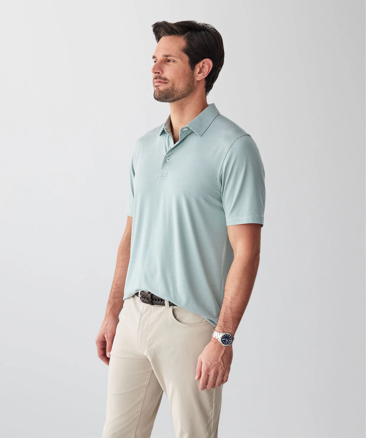 GAZFLEX Stripe Polo - Green - Image 5