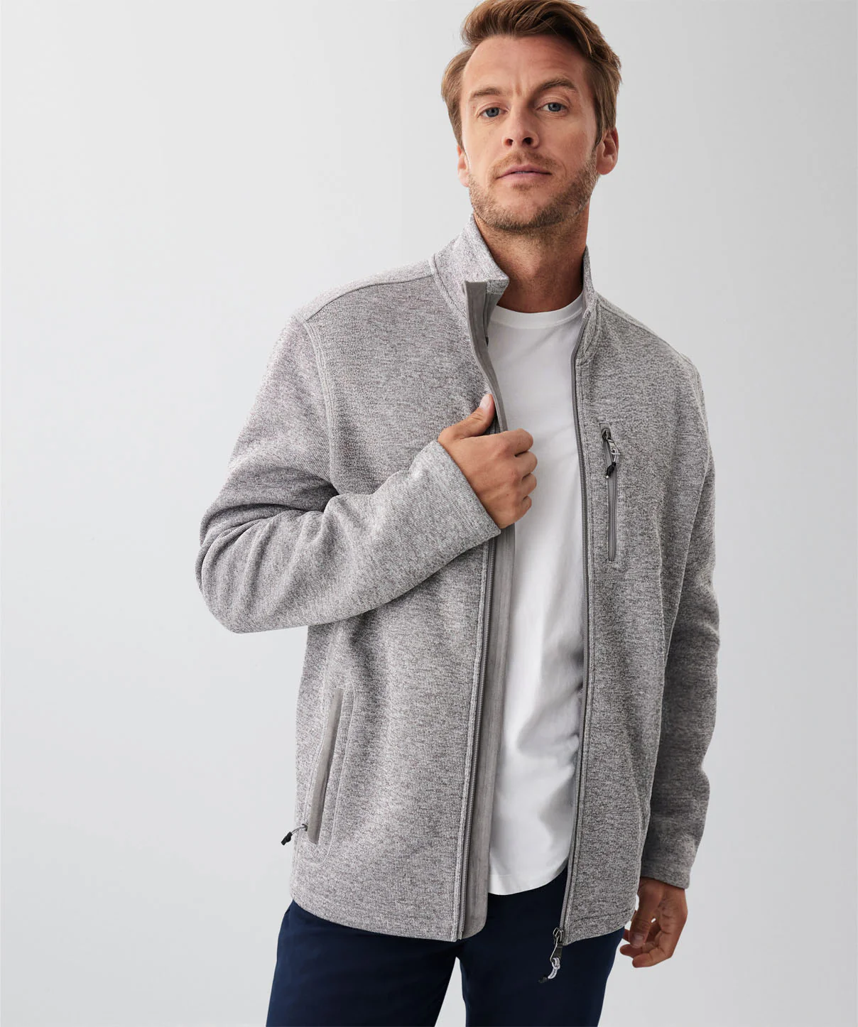GAZFLEX Zip Through Sweat - Grey - Image 3