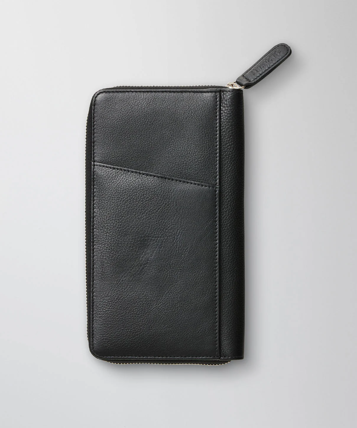 Leather Travel Wallet - Black - Image 4