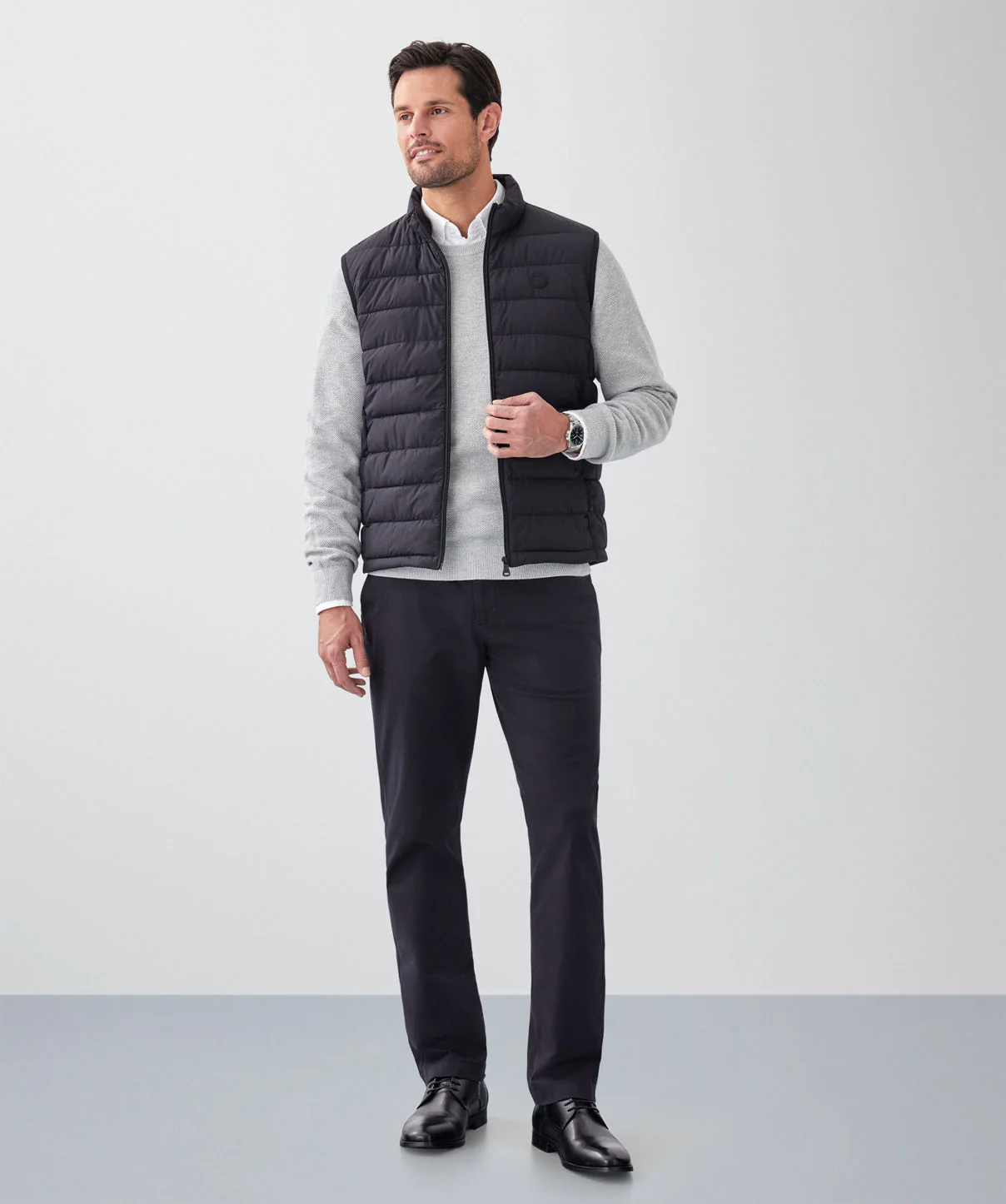 Lightweight Puffer Vest - Black - Image 3