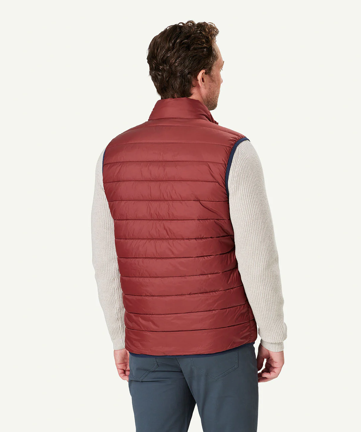 Lightweight Puffer Vest - Brick - Image 3