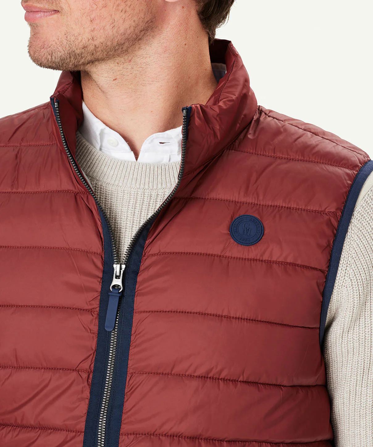 Lightweight Puffer Vest - Brick - Image 4