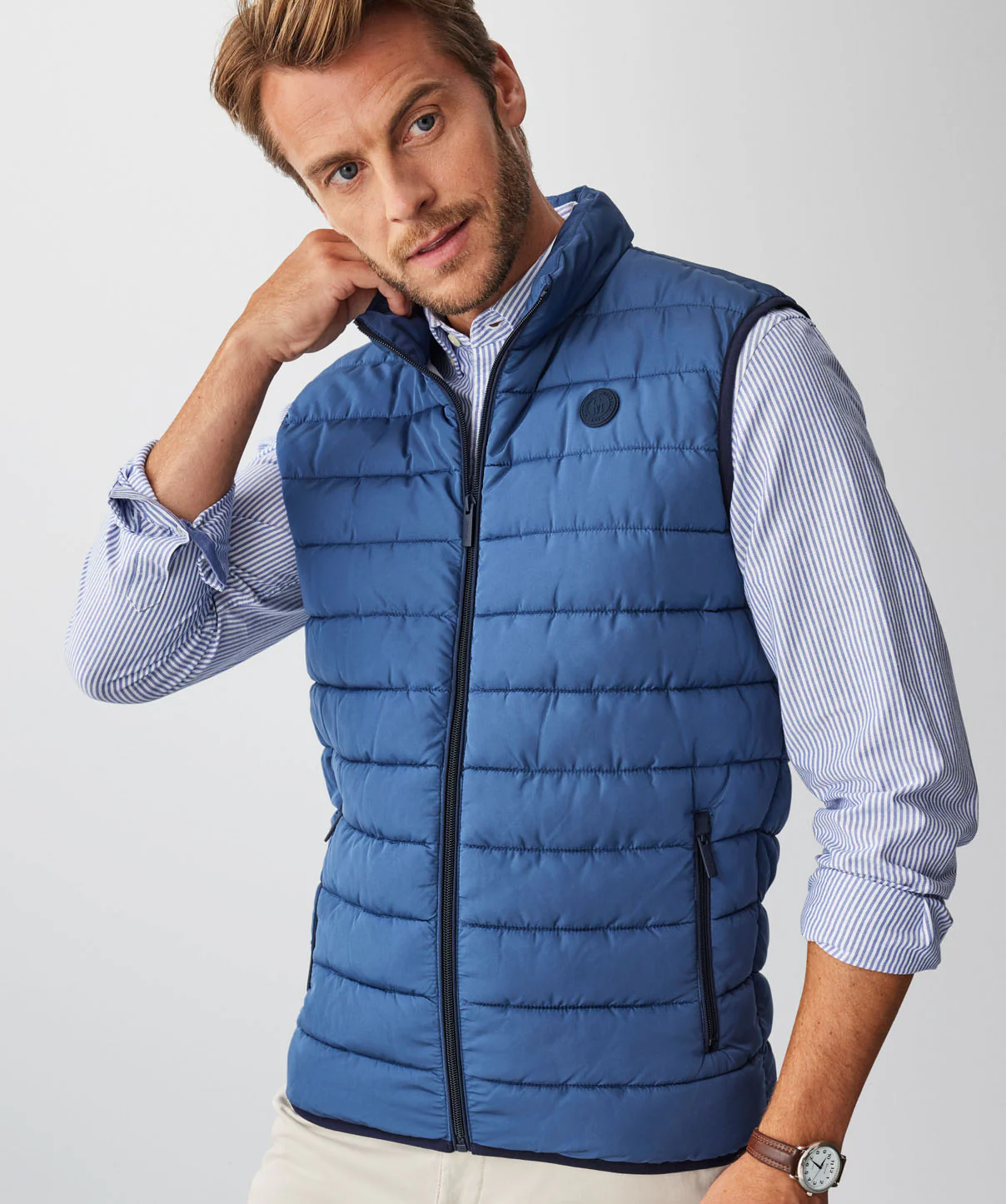 Lightweight Puffer Vest - Dark Denim - Image 4