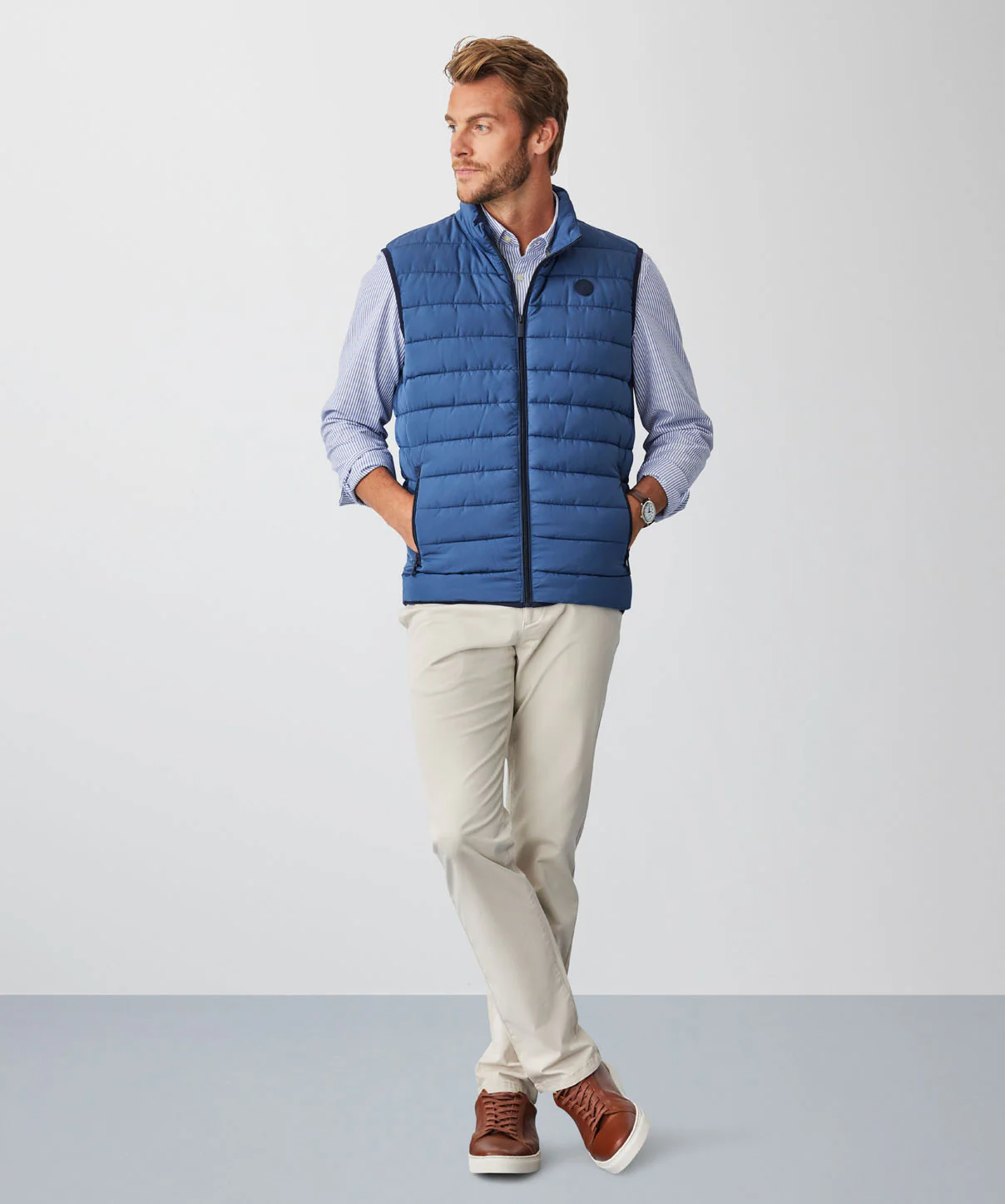 Lightweight Puffer Vest - Dark Denim - Image 5