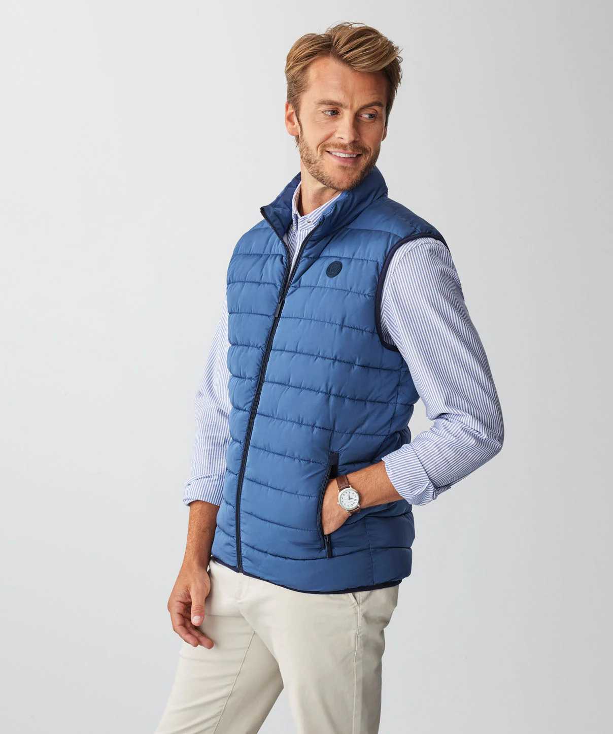 Lightweight Puffer Vest - Dark Denim - Image 6