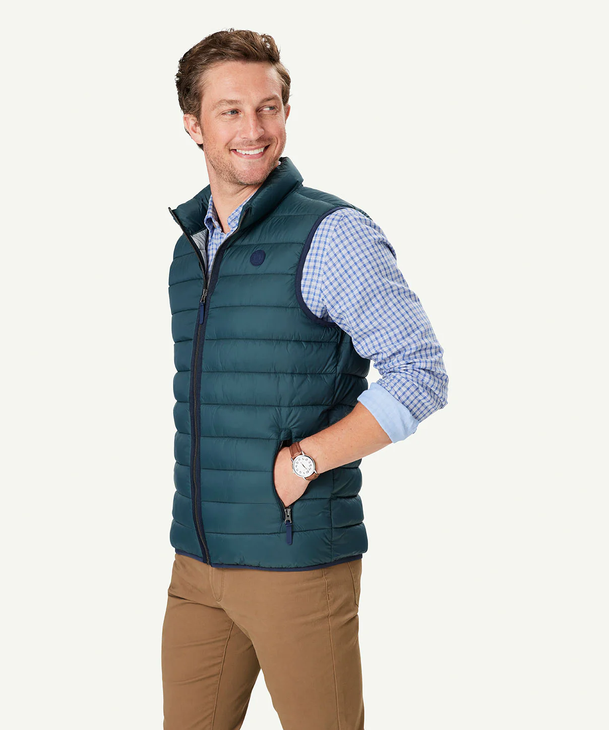 Lightweight Puffer Vest - Forest - Image 5