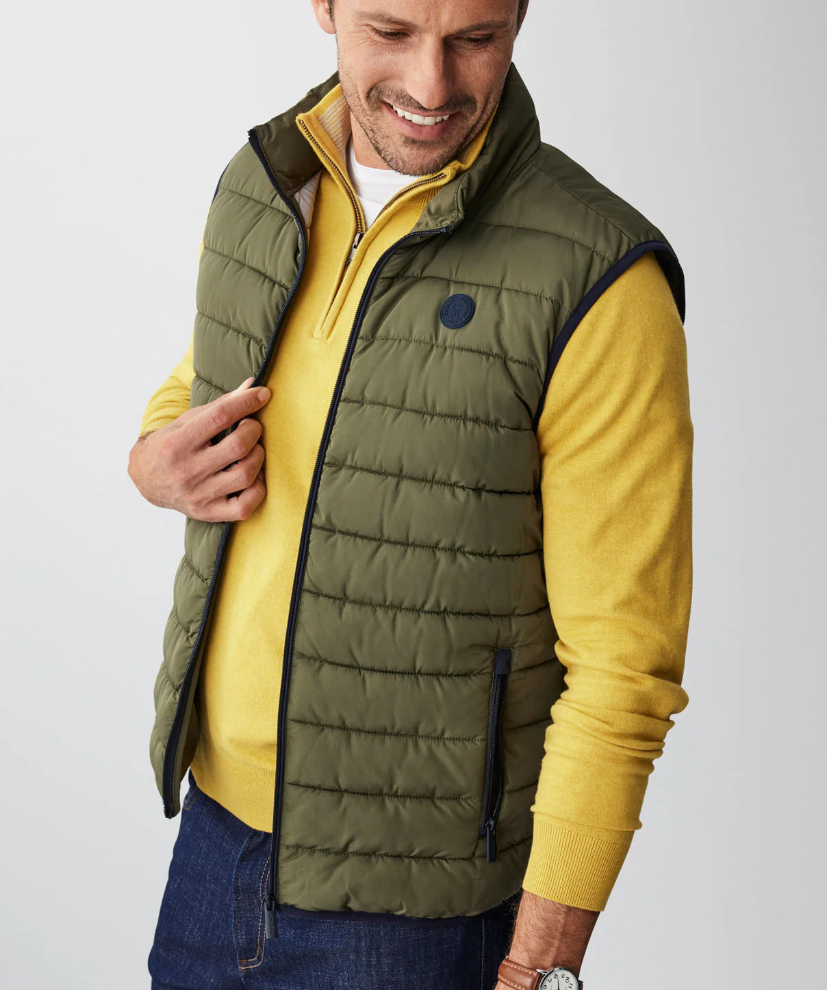 Lightweight Puffer Vest - Moss - Image 3