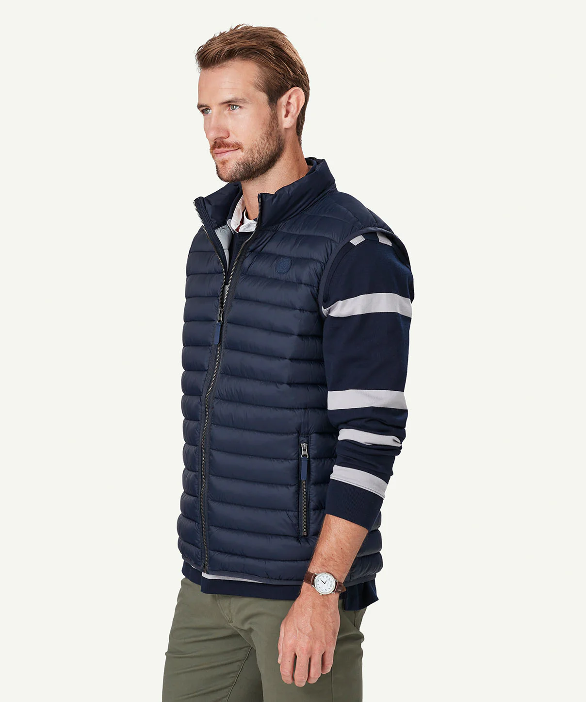 Lightweight Puffer Vest - Navy - Image 6