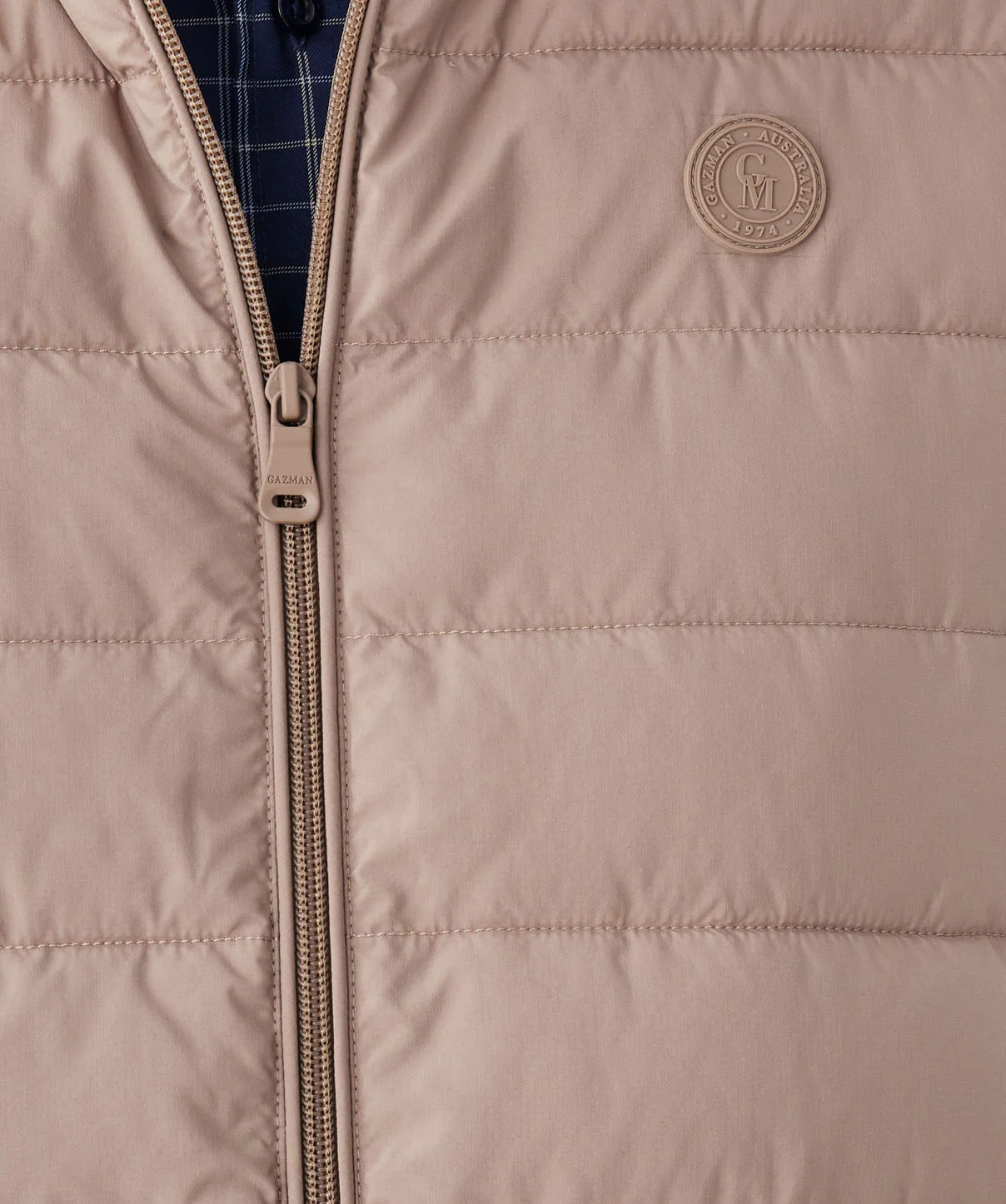 Lightweight Puffer Vest - Taupe - Image 6