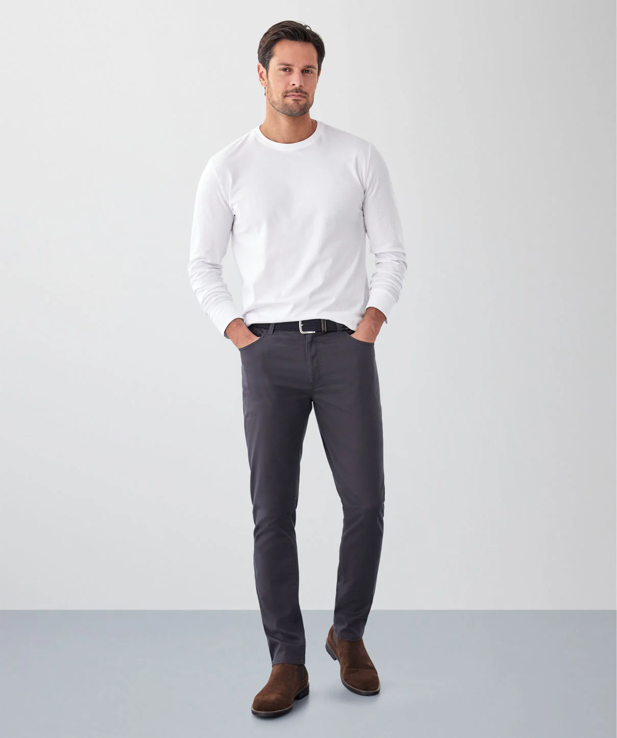 Modern Stretch 5 Pocket Pants - Charcoal - Image 4