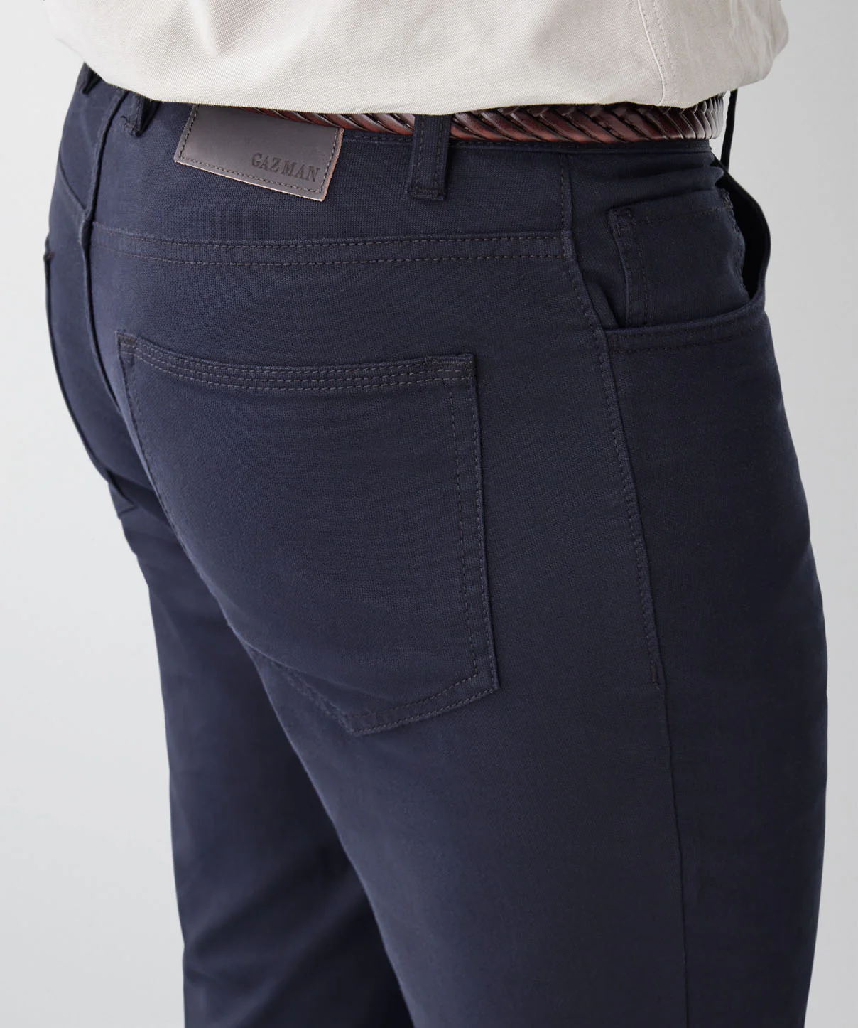 Modern Stretch 5 Pocket Pants - French Navy - Image 3
