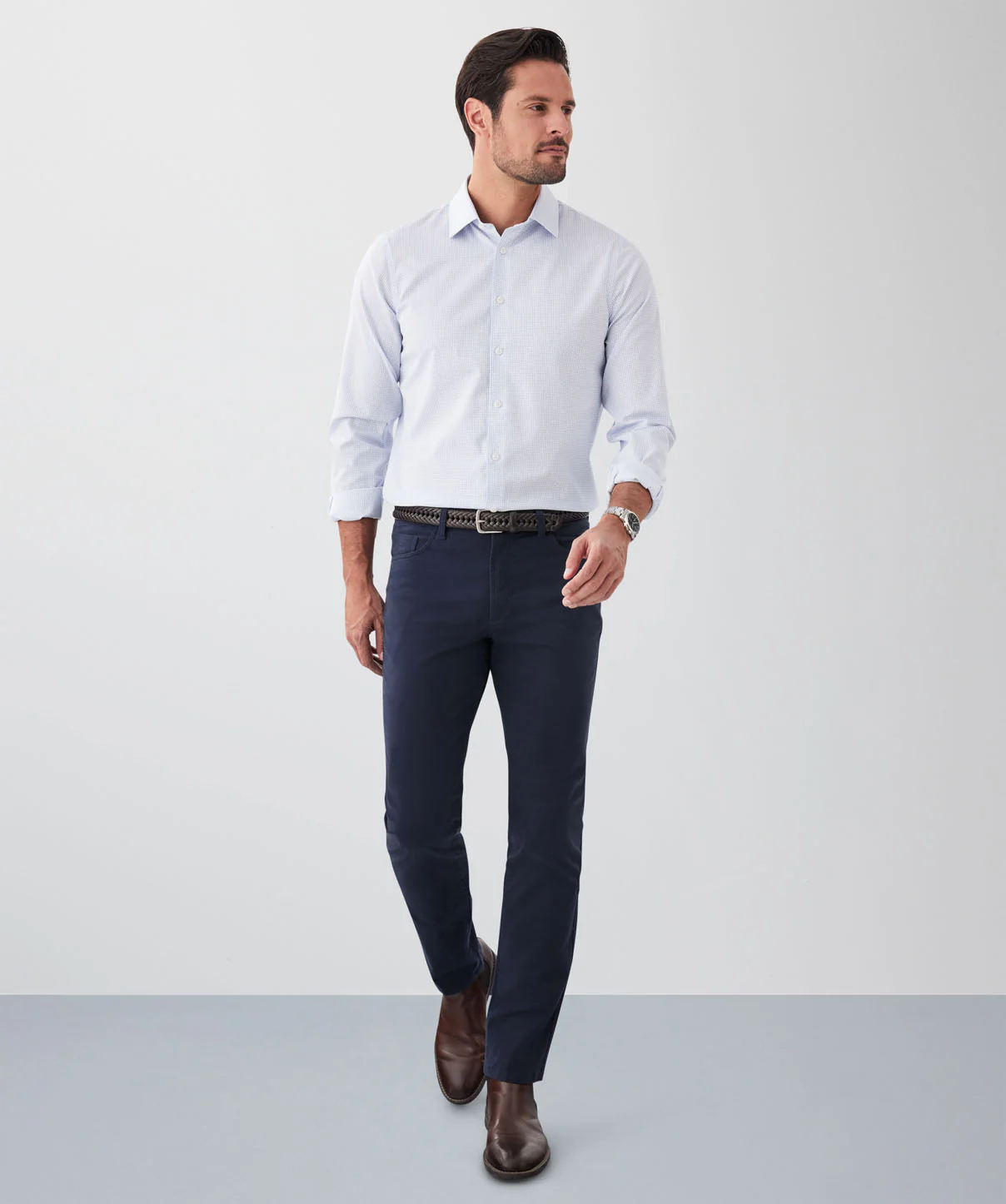 Modern Stretch 5 Pocket Pants - Navy - Image 5