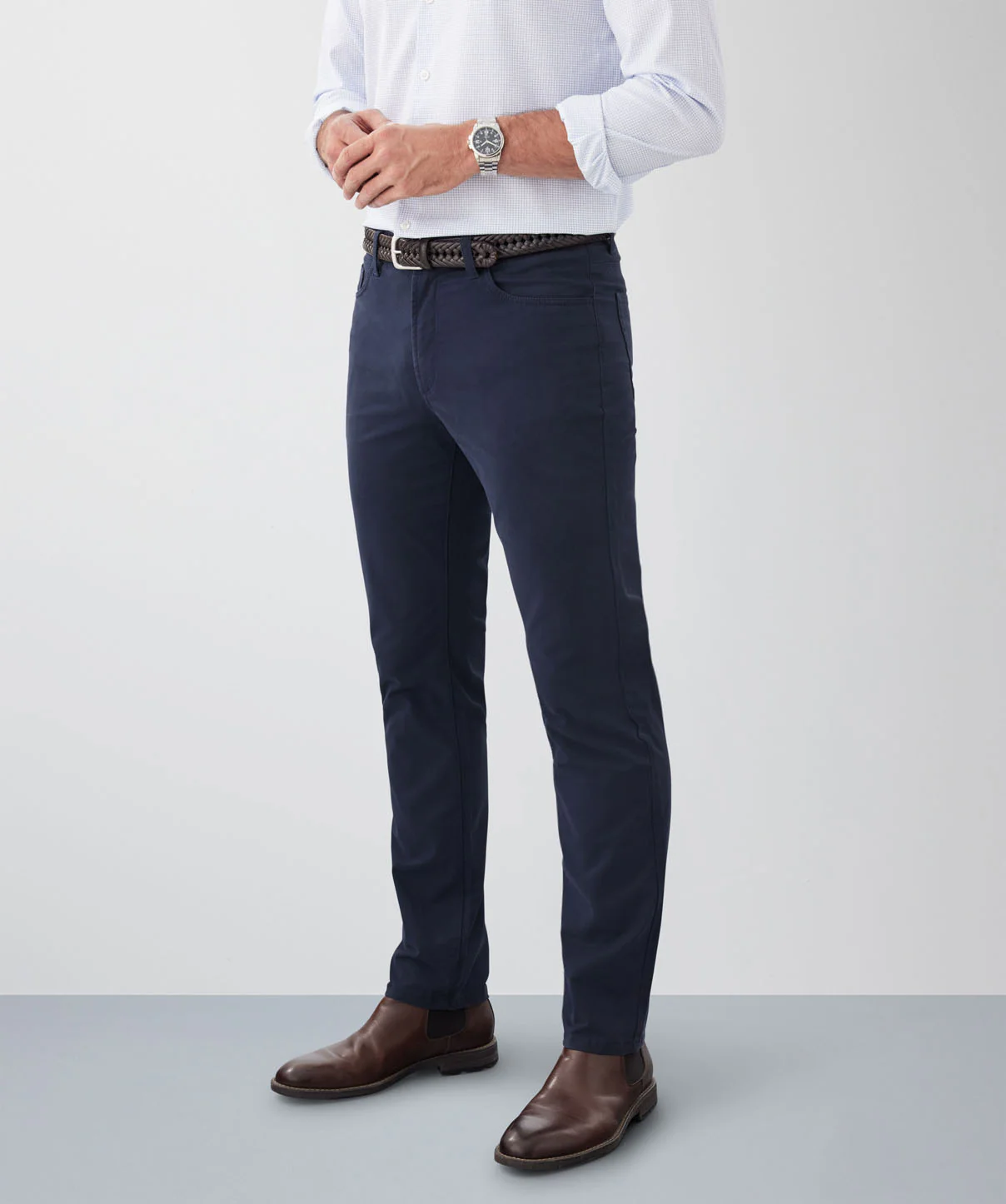 Modern Stretch 5 Pocket Pants - Navy - Image 6
