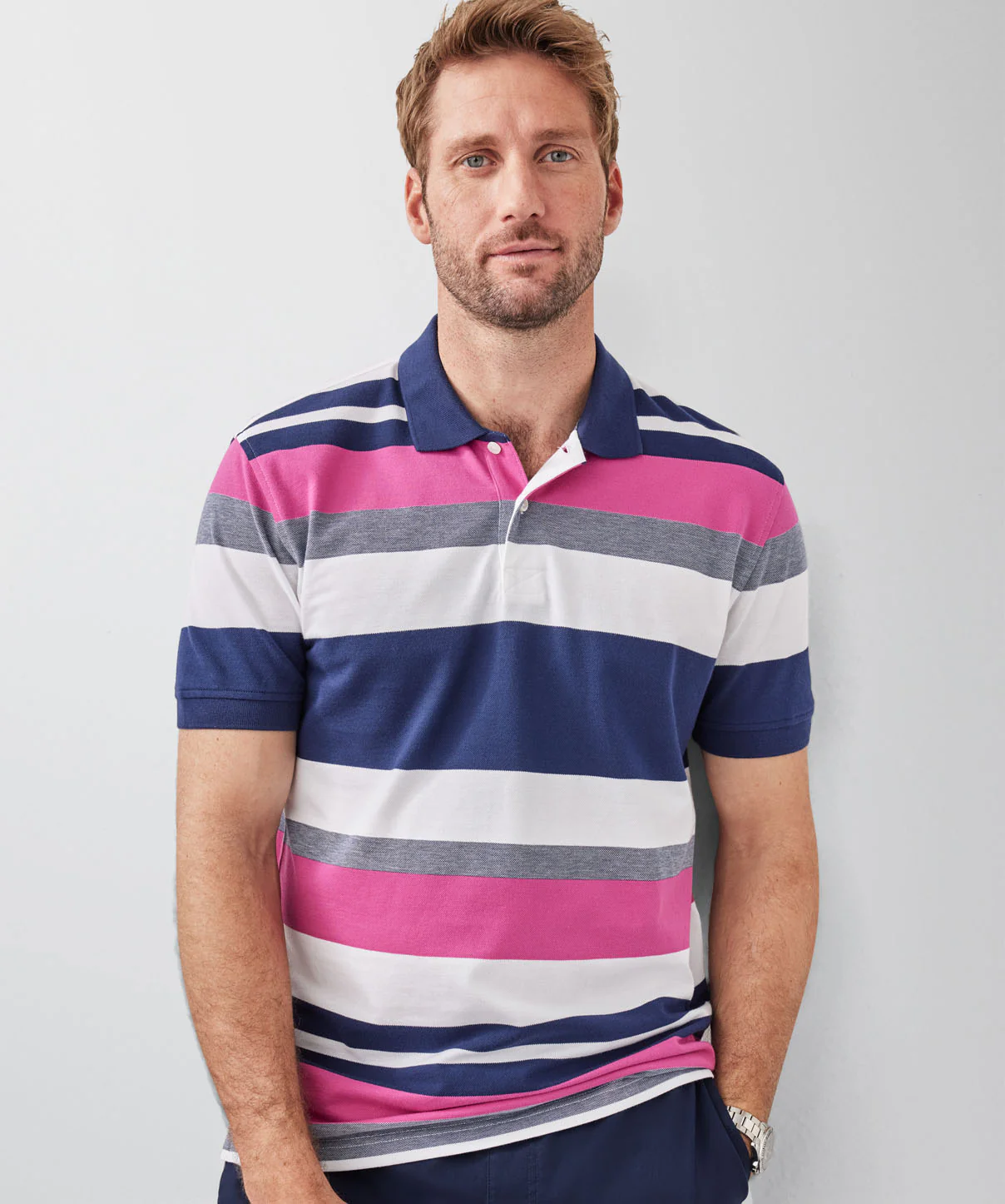 Multi Stripe Polo - Multi - Image 3