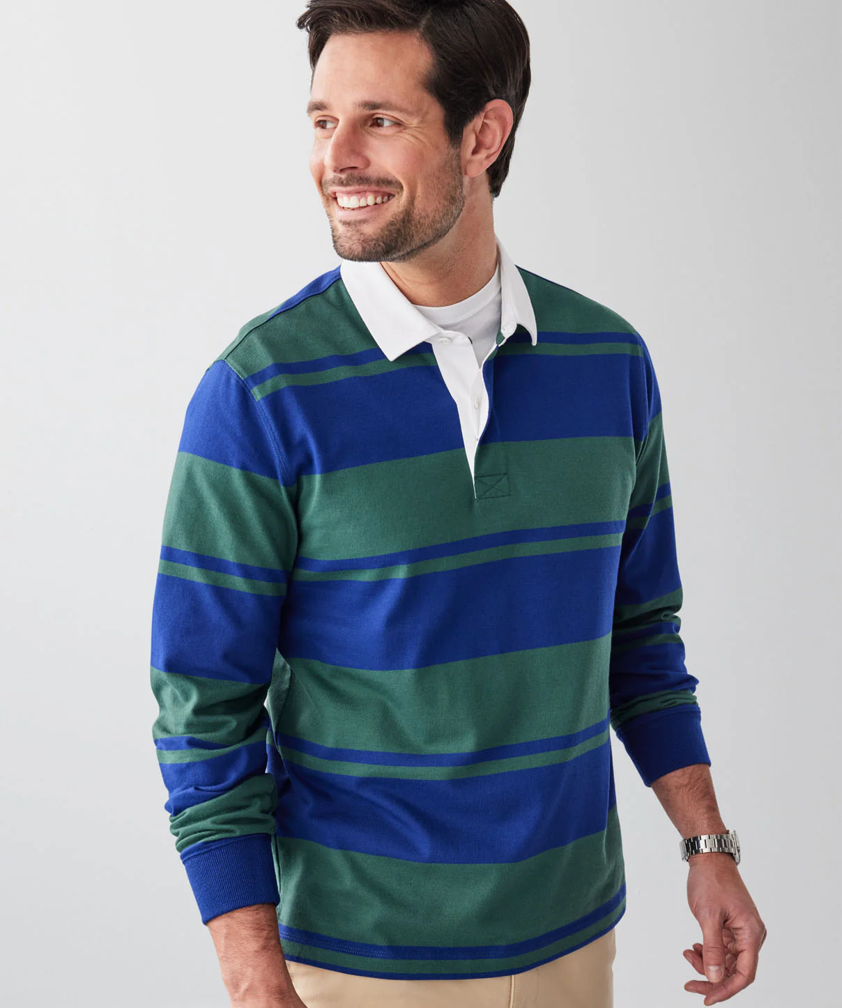 Multi Stripe Rugby Jumper - Multi - Image 3