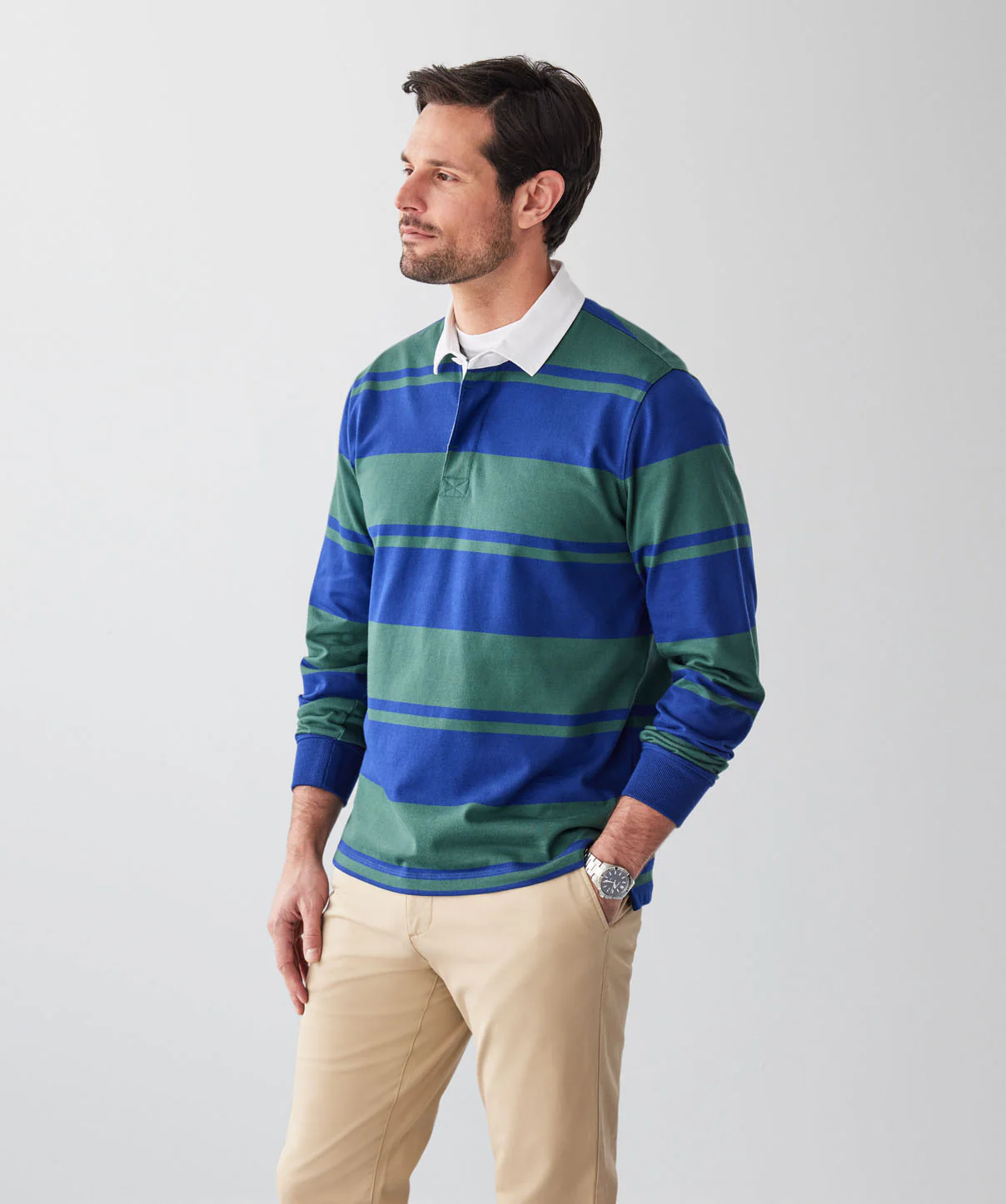 Multi Stripe Rugby Jumper - Multi - Image 5