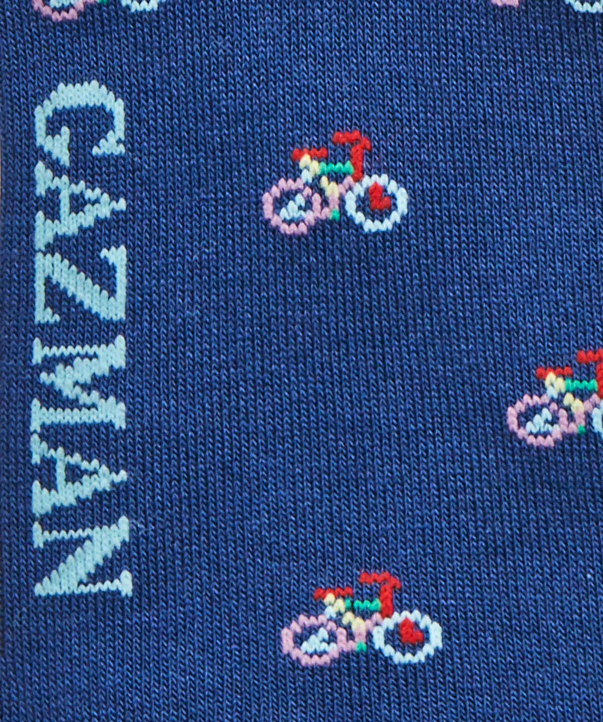 Non Tight Bike Sock - Navy - Image 3