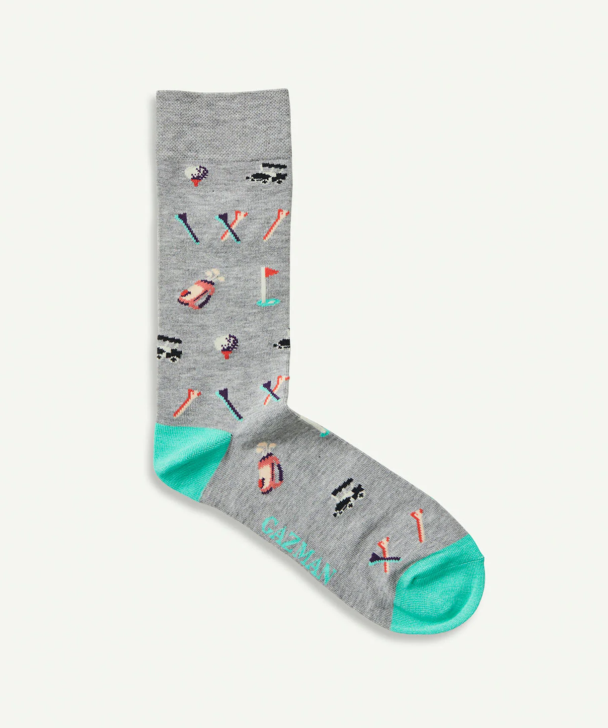 Non Tight On The Green Sock - Grey Marle - Image 4