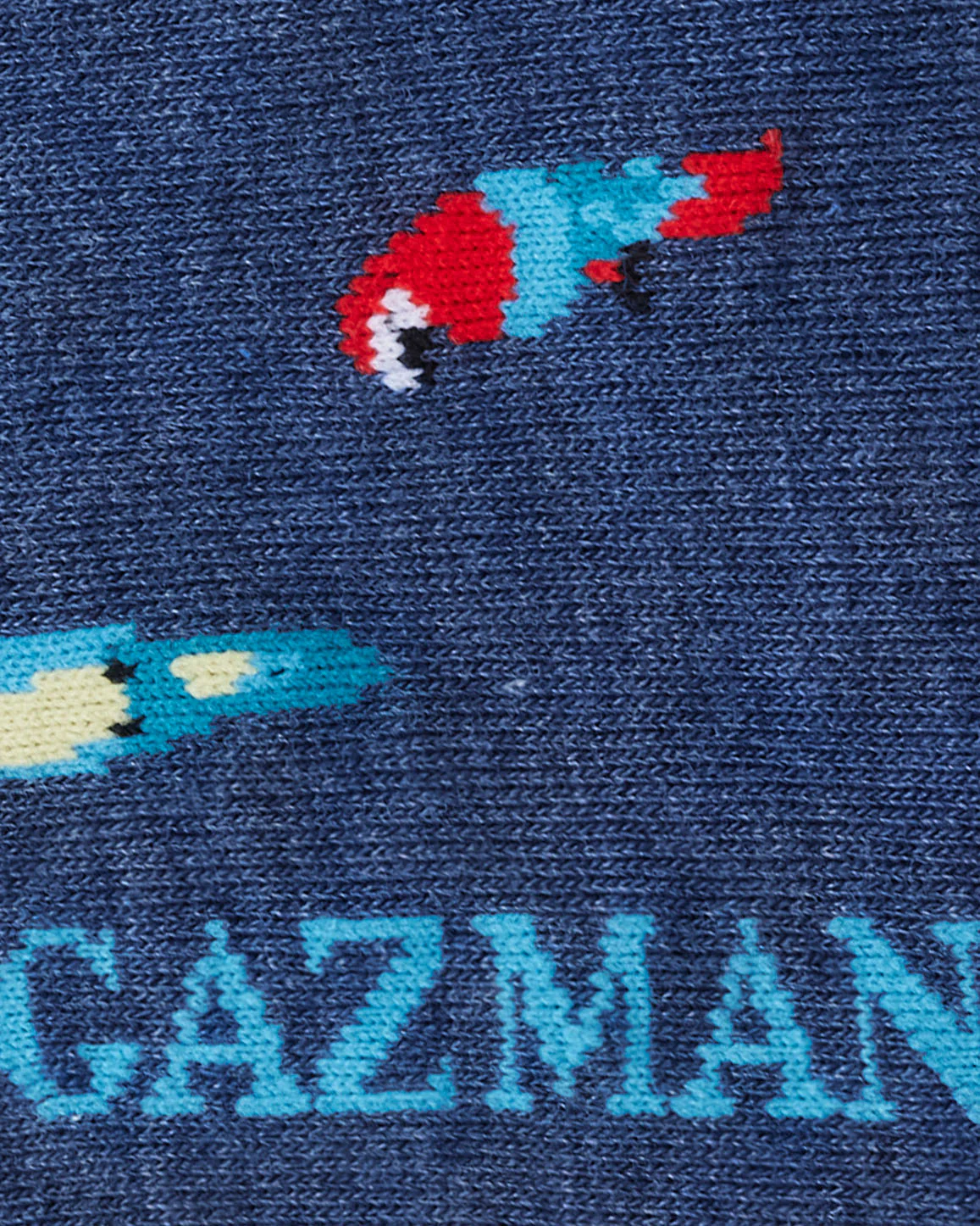 Non Tight Parrot Sock - Denim - Image 3