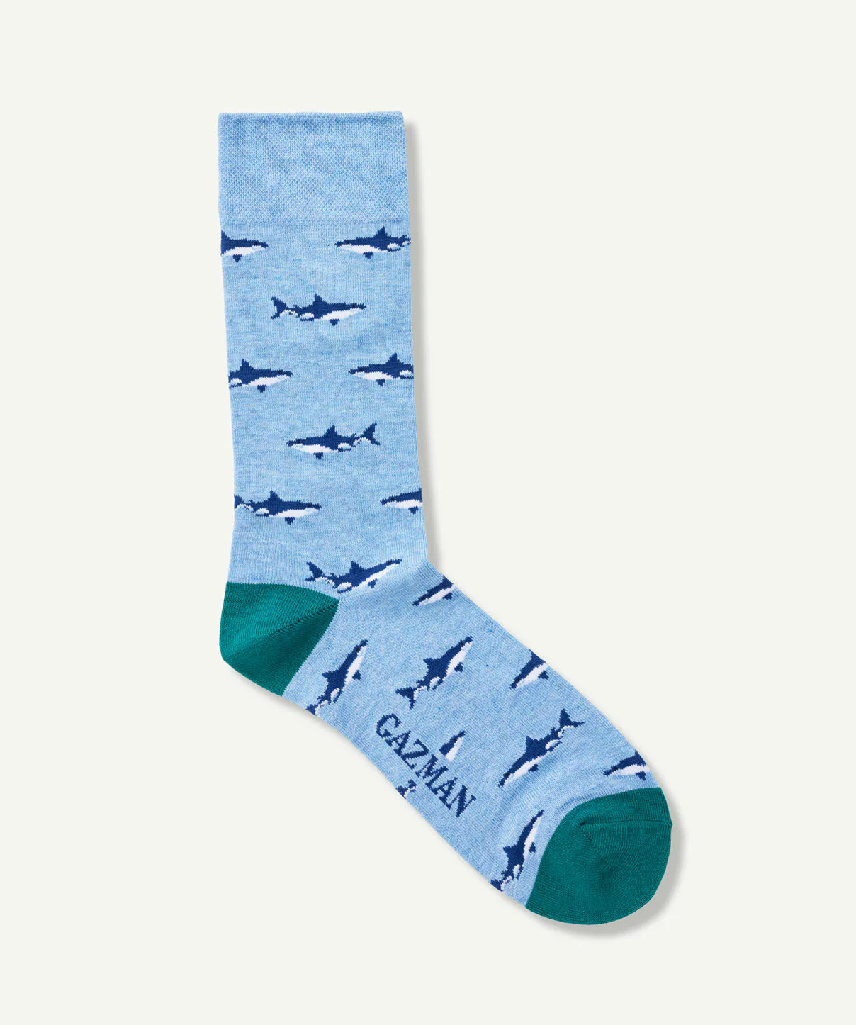 Non Tight Shark Sock - Blue Marle - Image 4