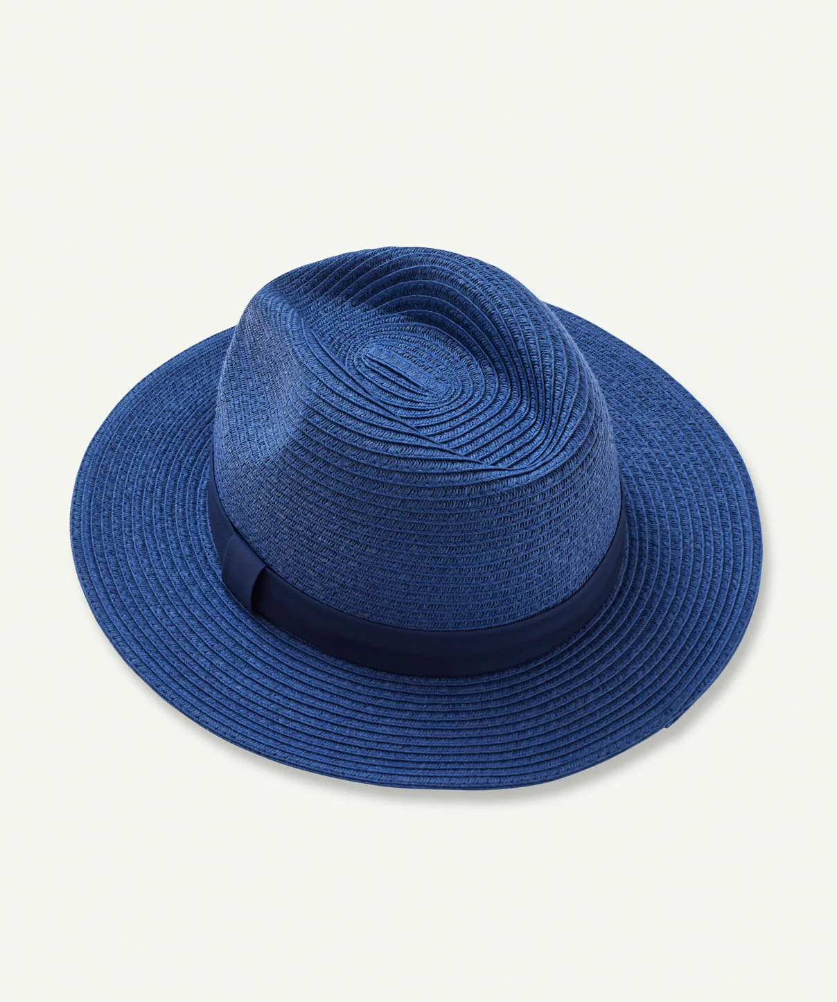 Paper Braid Safari Hat - Denim - Image 3