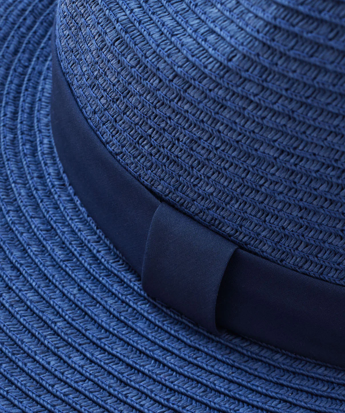 Paper Braid Safari Hat - Denim - Image 4