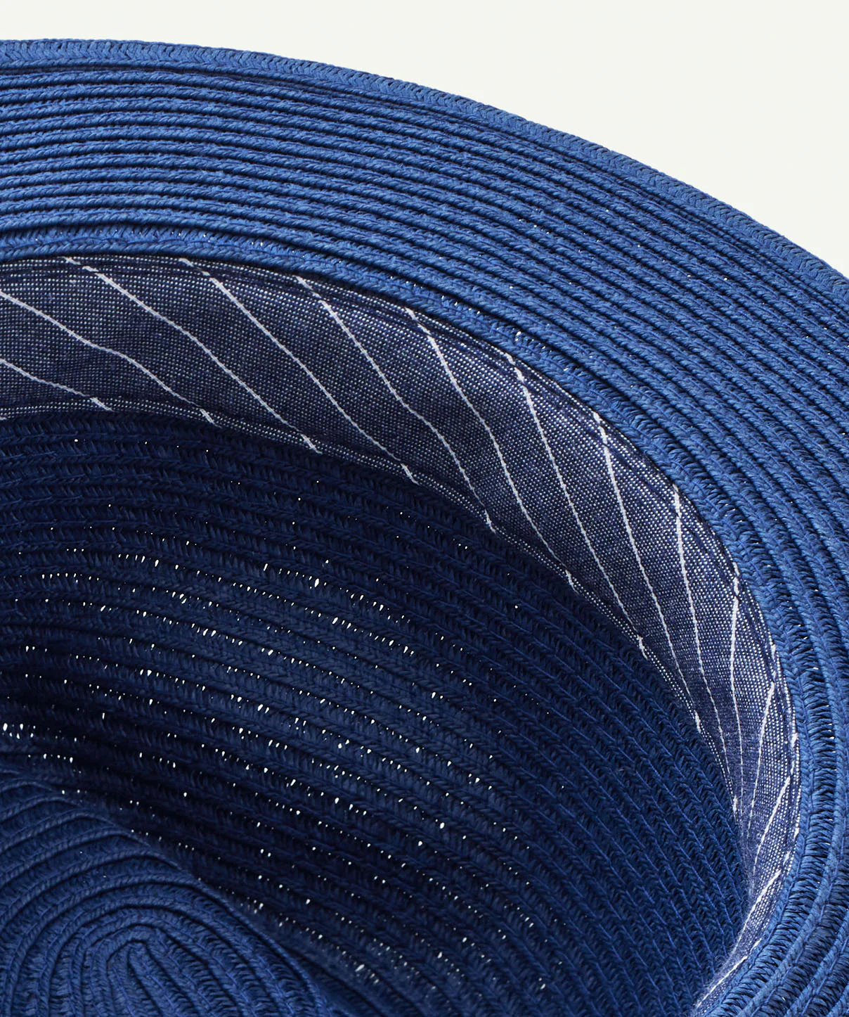 Paper Braid Safari Hat - Denim - Image 5