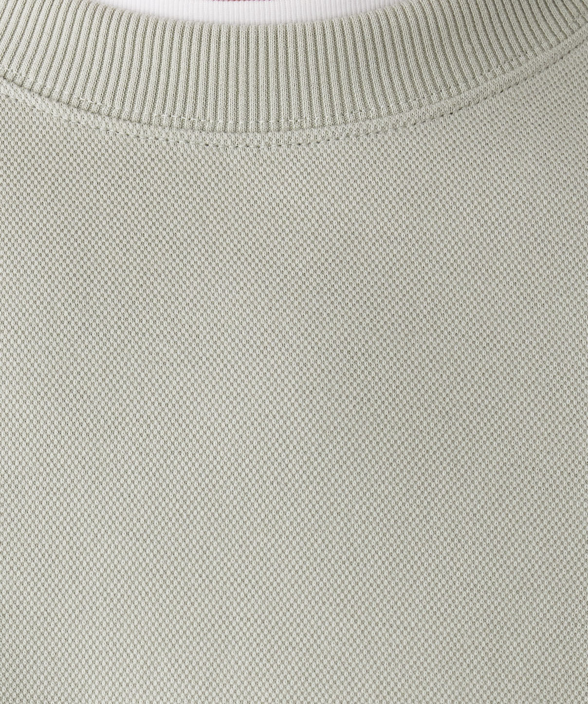 Pique Raglan Crew Jumper - Sage - Image 6